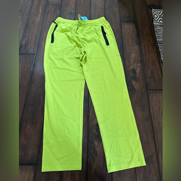 magcomsen Men’s Pants Elastic Waist Outdoor Casual neon Pant NWT - Picture 1 of 6